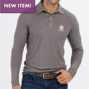Fleece Long-Sleeve Polo